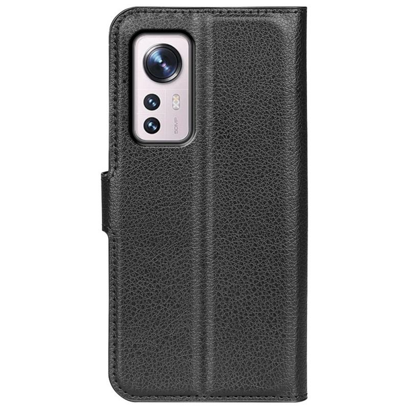 Capa De Couro Para Xiaomi 12 Pro Clássico