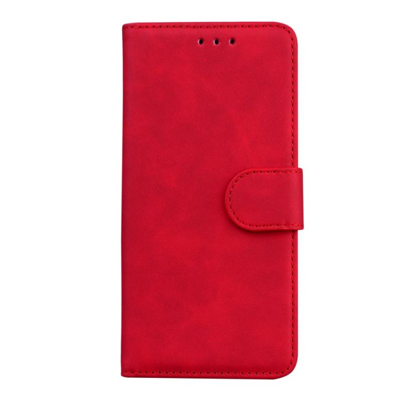 Capa Em Pele Para Xiaomi 12 Pro Couro Liso