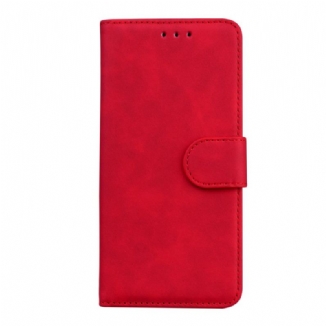 Capa Em Pele Para Xiaomi 12 Pro Couro Liso