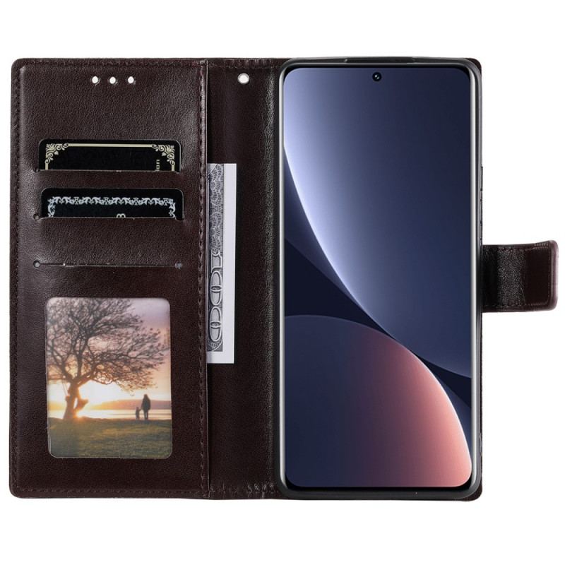 Capa Flip Para Xiaomi 12 Pro De Cordão Mandala Do Sol Strappy