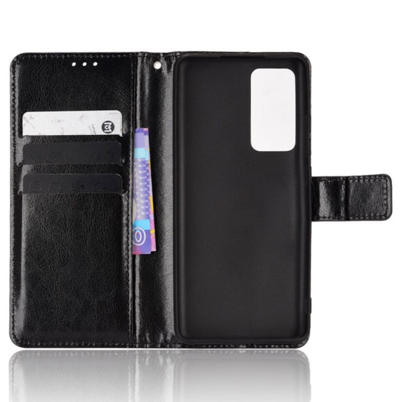 Capa Flip Para Xiaomi 12 Pro Couro Falso Chamativo