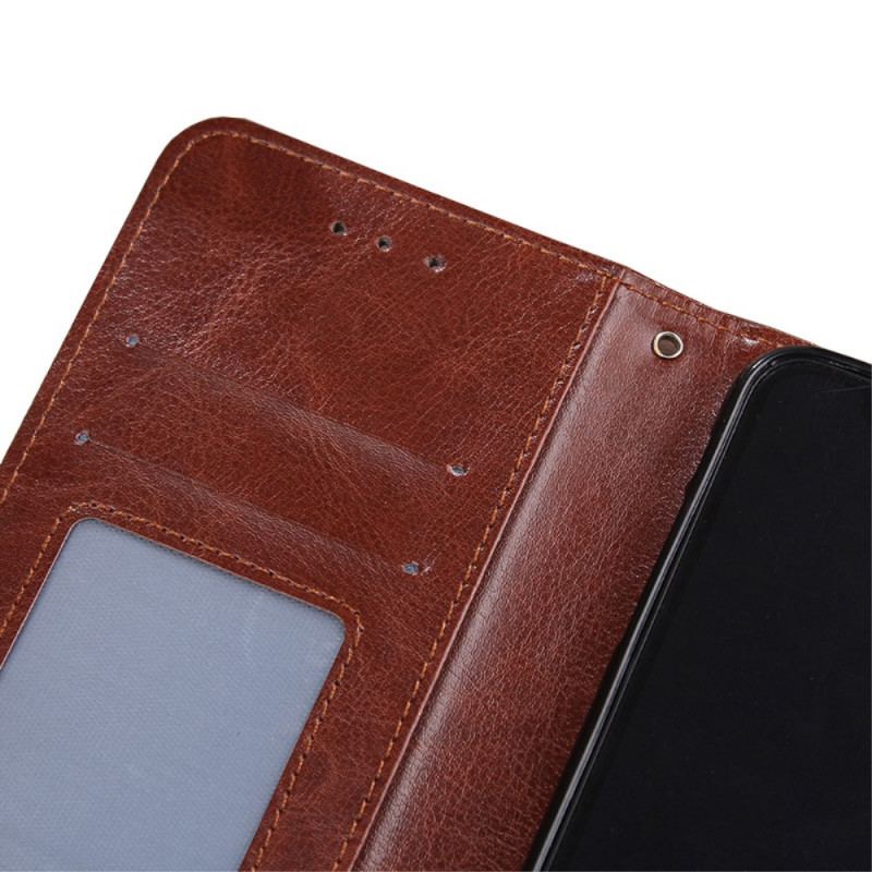 Capa Flip Para Xiaomi 12 Pro Estilo Vintage De Couro