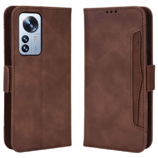 Capa Flip Para Xiaomi 12 Pro Multi-card Premier Class