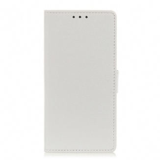 Capa Folio Para Xiaomi 12 Pro Efeito Couro Brilhante Simples