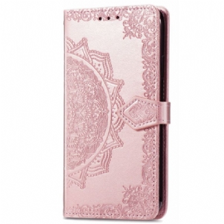 Capa Folio Para Xiaomi 12 Pro Mandala Idade Média