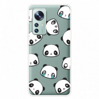 Capa Para Xiaomi 12 Pro Cabeças De Panda