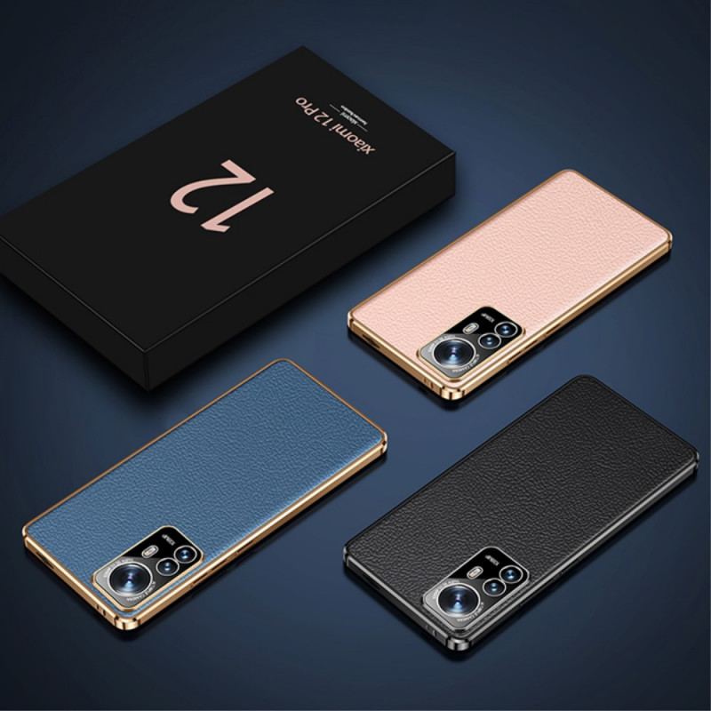 Capa Para Xiaomi 12 Pro Couro Genuíno