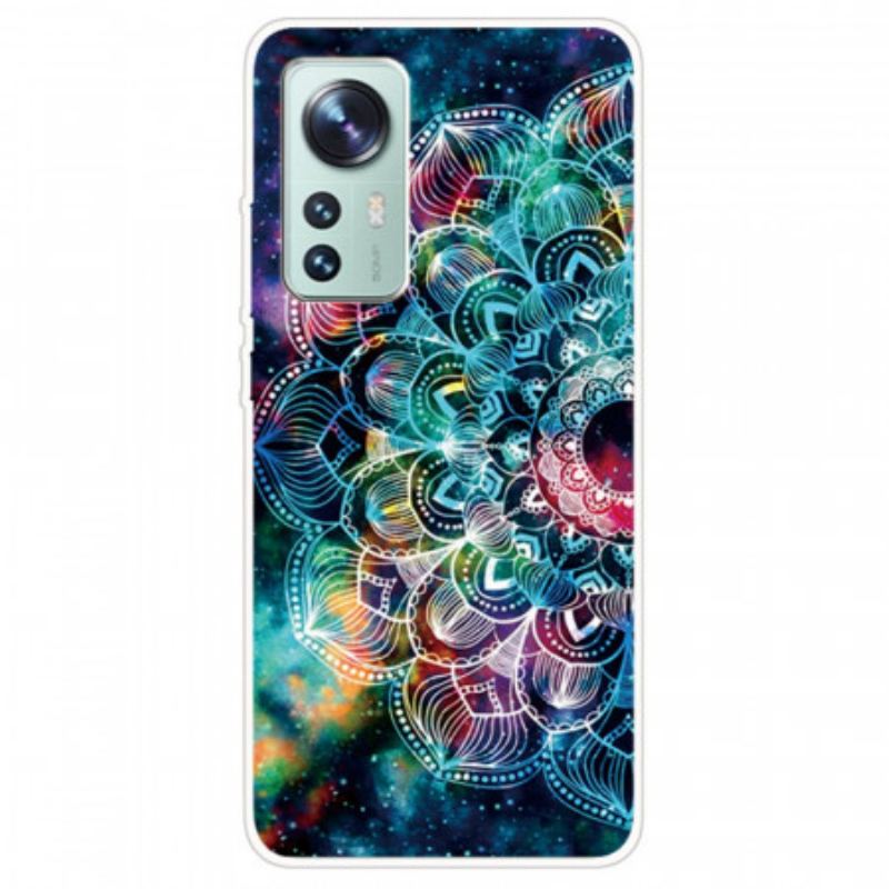 Capa Para Xiaomi 12 Pro Desenho De Mandala De Silicone