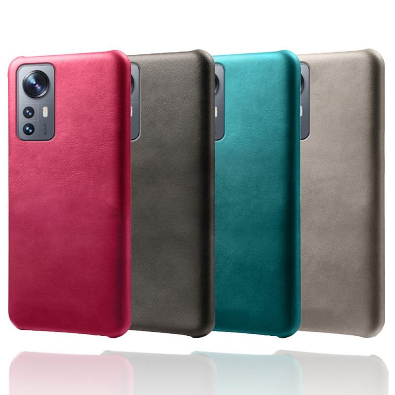 Capa Para Xiaomi 12 Pro Efeito Couro