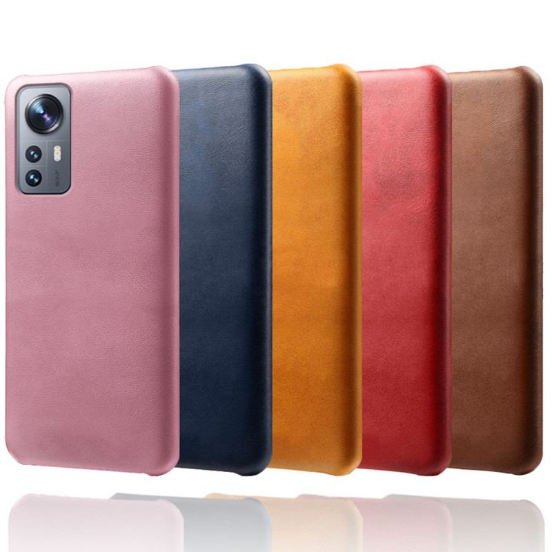 Capa Para Xiaomi 12 Pro Efeito Couro