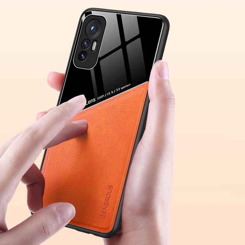 Capa Para Xiaomi 12 Pro Efeito Couro Magnético