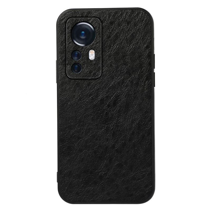 Capa Para Xiaomi 12 Pro Elegância Efeito Couro