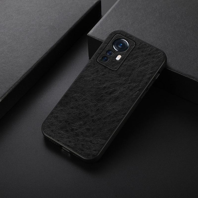 Capa Para Xiaomi 12 Pro Elegância Efeito Couro