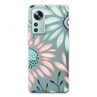 Capa Para Xiaomi 12 Pro Flor De Silicone