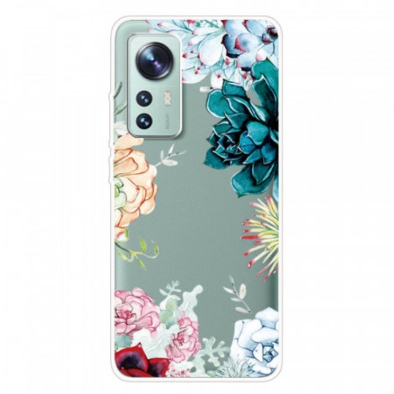 Capa Para Xiaomi 12 Pro Flores Silvestres De Silicone