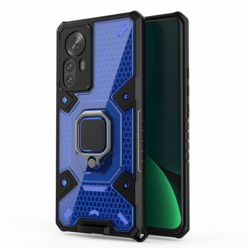 Capa Para Xiaomi 12 Pro Honeycomb Com Suporte De Anel