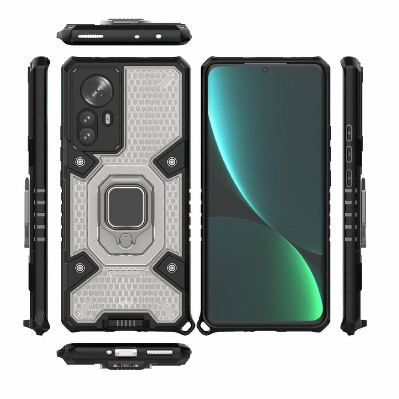 Capa Para Xiaomi 12 Pro Honeycomb Com Suporte De Anel