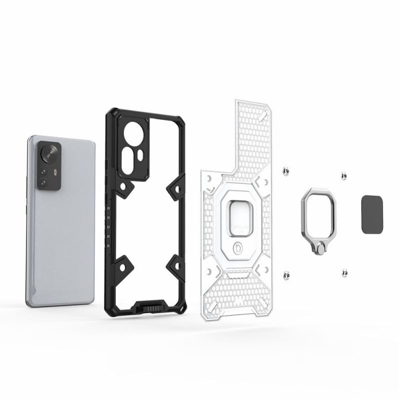 Capa Para Xiaomi 12 Pro Honeycomb Com Suporte De Anel