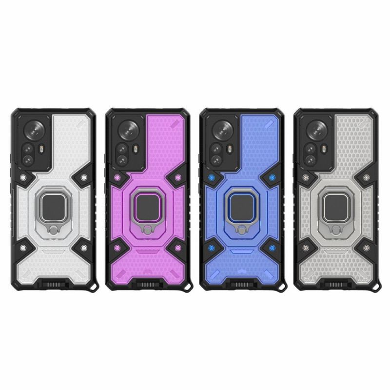 Capa Para Xiaomi 12 Pro Honeycomb Com Suporte De Anel