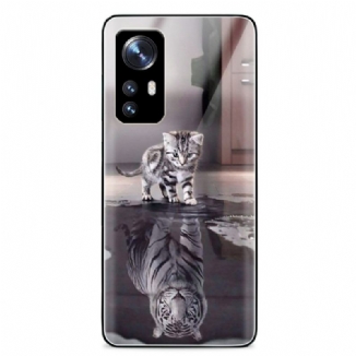 Capa Para Xiaomi 12 Pro Kitten Dream Vidro Temperado