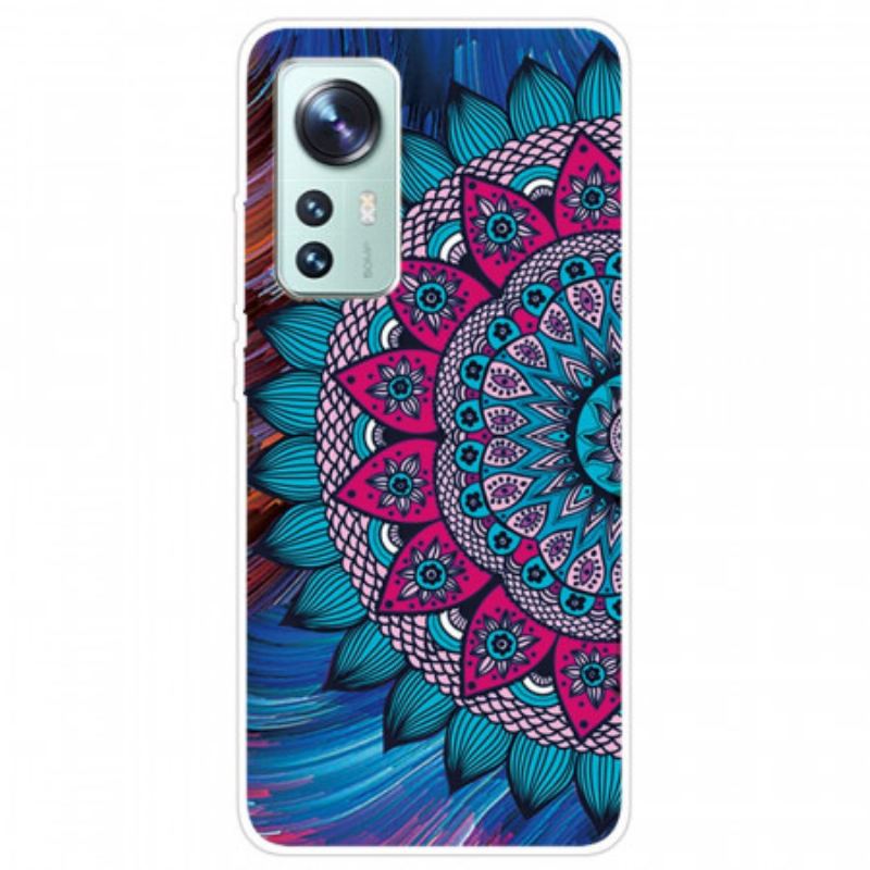 Capa Para Xiaomi 12 Pro Mandala De Silicone