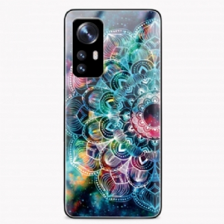 Capa Para Xiaomi 12 Pro Mandala Vidro Temperado