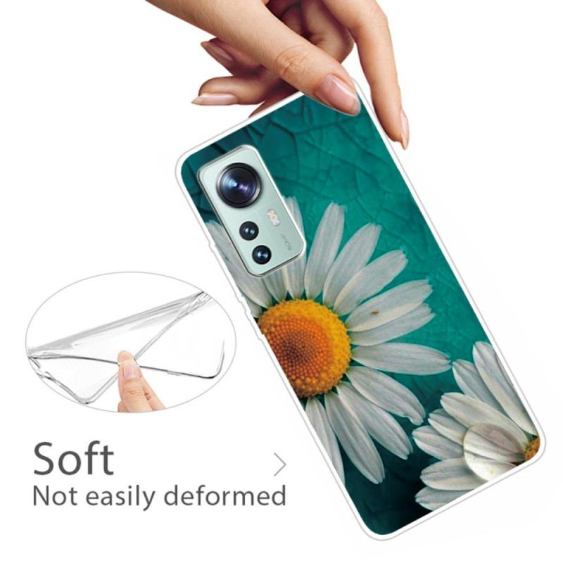 Capa Para Xiaomi 12 Pro Silicone Floral