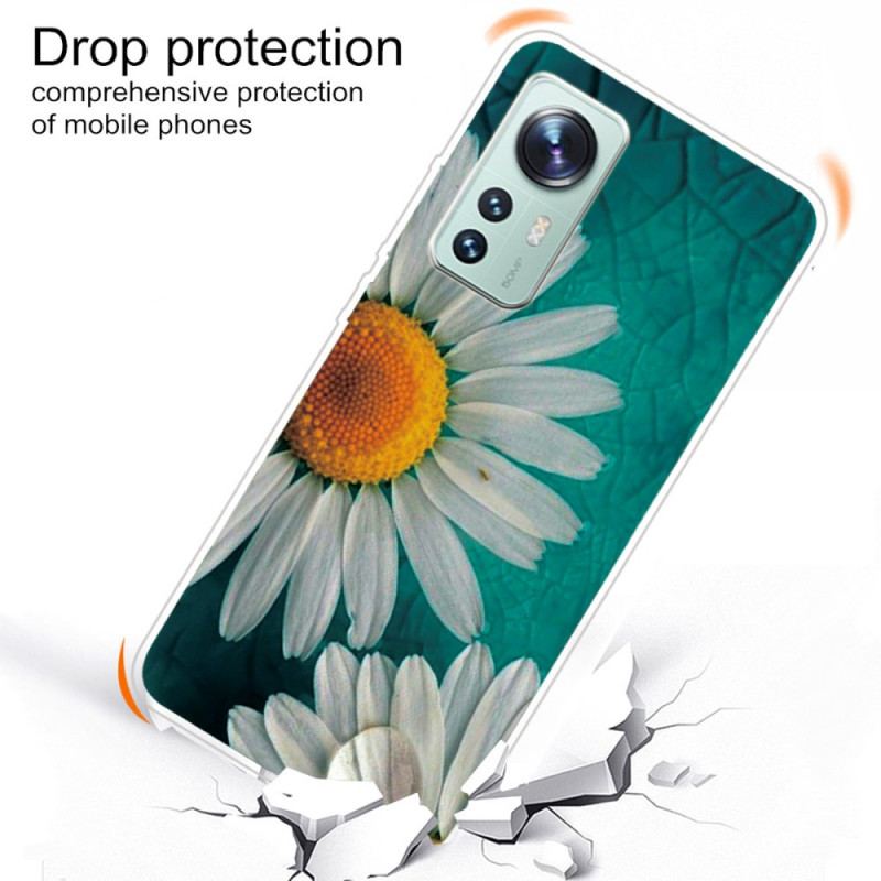 Capa Para Xiaomi 12 Pro Silicone Floral