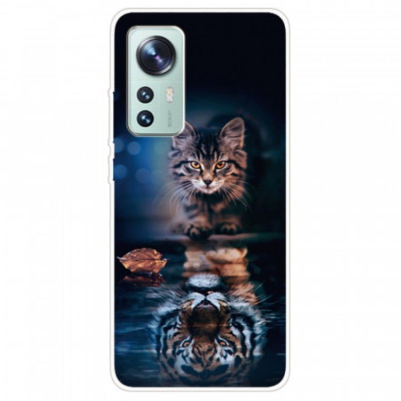 Capa Para Xiaomi 12 Pro Silicone Para Gato Vigilante