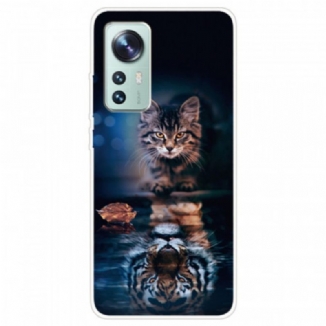 Capa Para Xiaomi 12 Pro Silicone Para Gato Vigilante