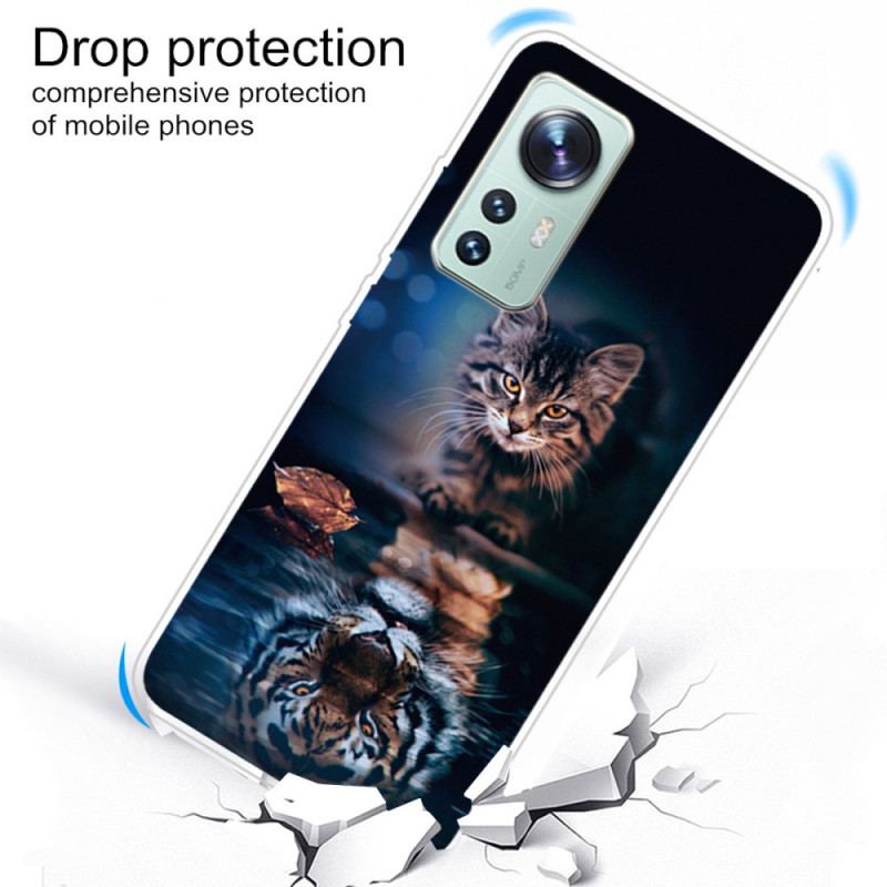 Capa Para Xiaomi 12 Pro Silicone Para Gato Vigilante