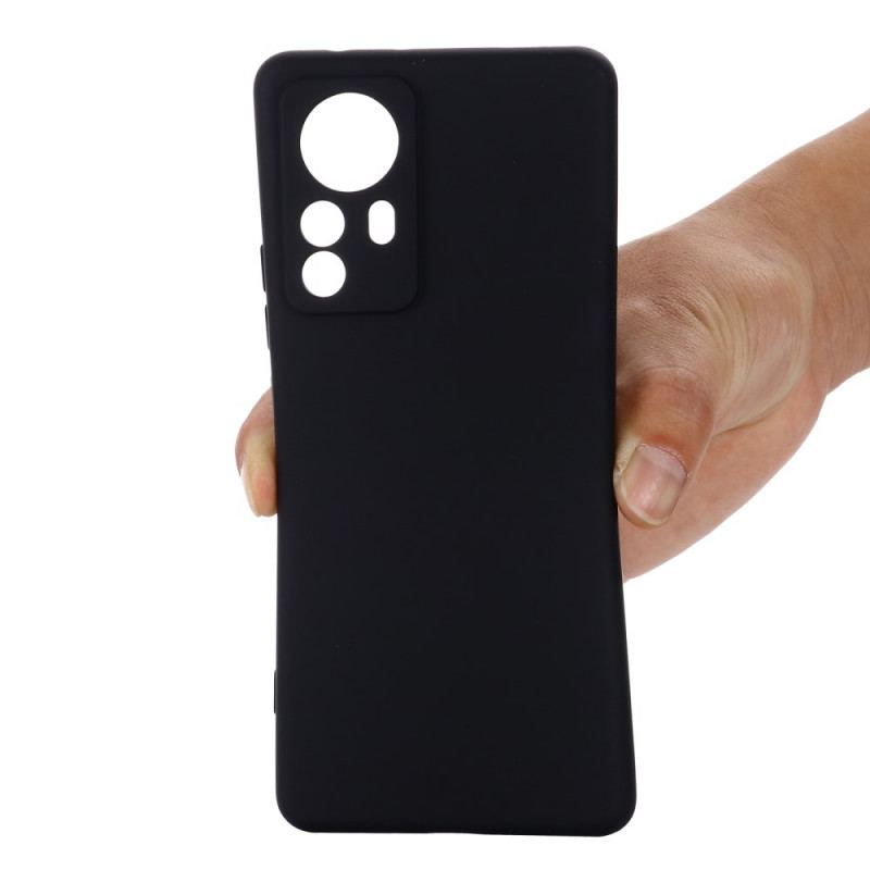 Capa Para Xiaomi 12 Pro Silicone Líquido Com Cordão