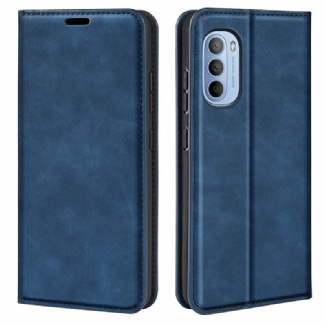 Capa De Celular Para Moto G41 / G31 Flip Efeito Couro Macio Seda