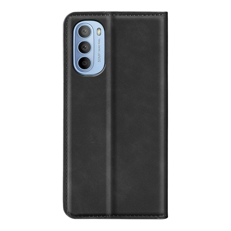 Capa De Celular Para Moto G41 / G31 Flip Efeito Couro Macio Seda