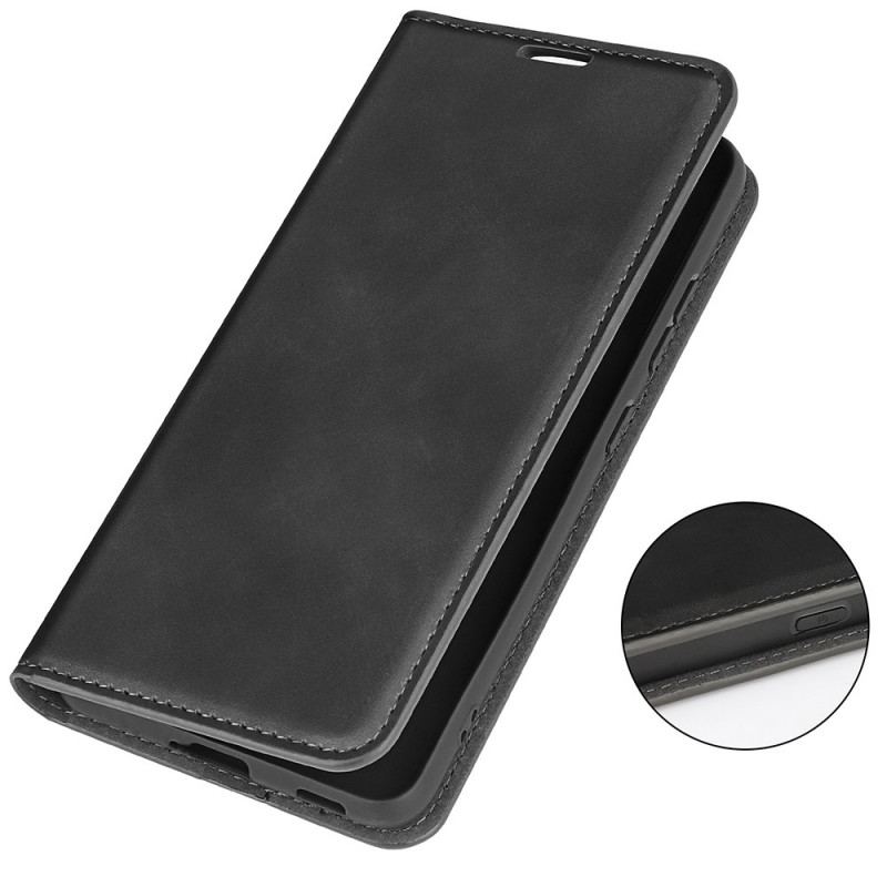 Capa De Celular Para Moto G41 / G31 Flip Efeito Couro Macio Seda