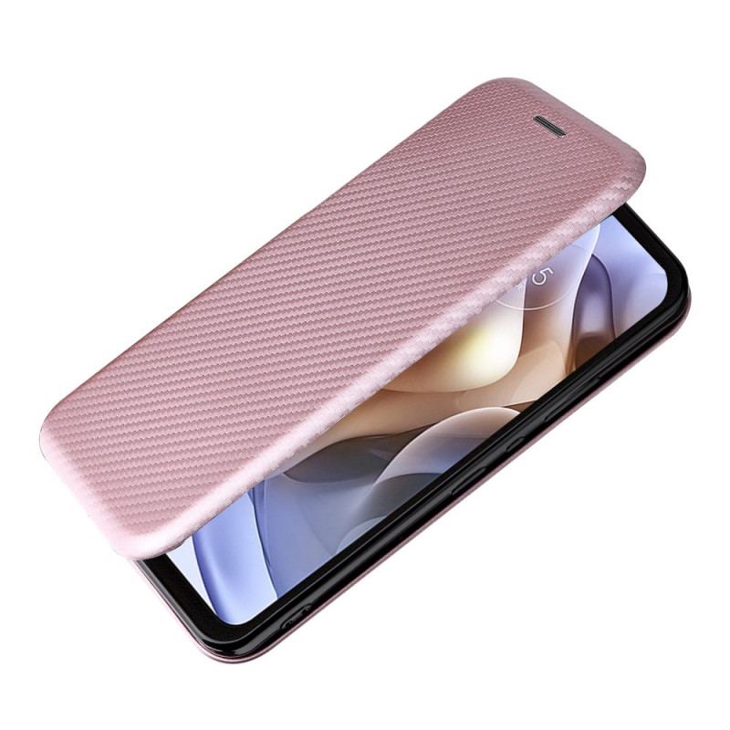 Capa De Celular Para Moto G41 / G31 Flip Silicone Carbono