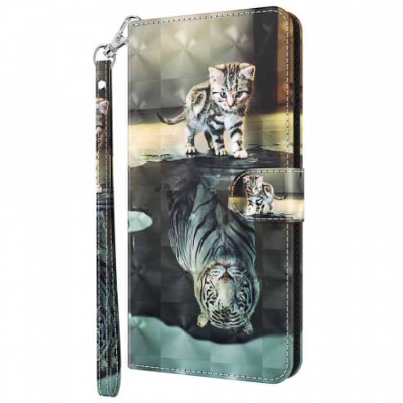 Capa Em Pele Para Moto G41 / G31 Ernesto O Tigre