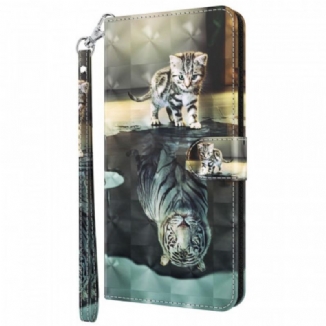 Capa Em Pele Para Moto G41 / G31 Ernesto O Tigre