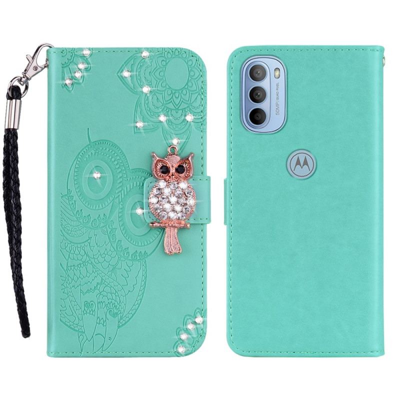 Capa Flip Para Moto G41 / G31 Coruja Mandala E Charme