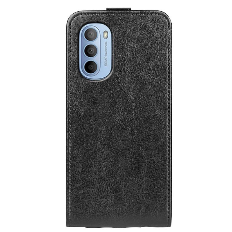 Capa Flip Para Moto G41 / G31 De Couro Dobrável Retrô