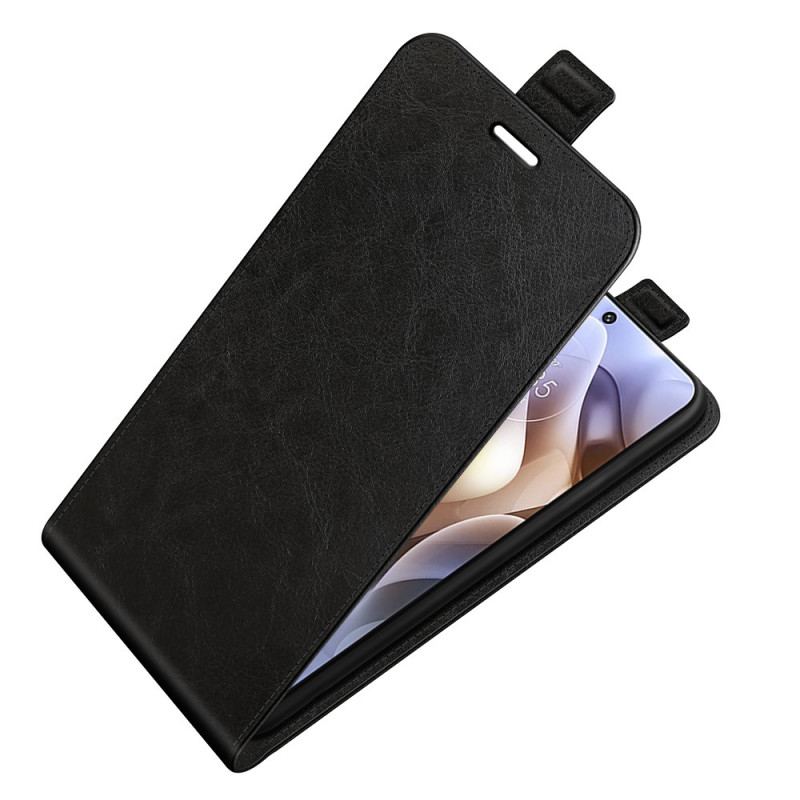 Capa Flip Para Moto G41 / G31 De Couro Dobrável Retrô