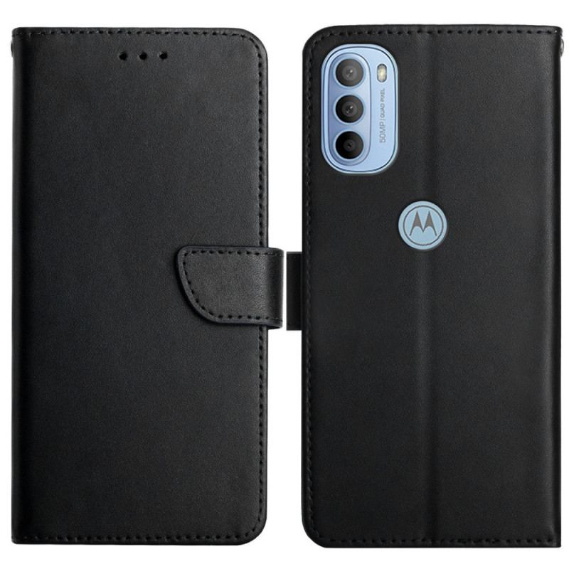 Capa Flip Para Moto G41 / G31 Couro Napa Genuíno