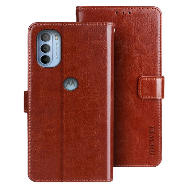 Capa Flip Para Moto G41 / G31 Imitação De Couro Idewei