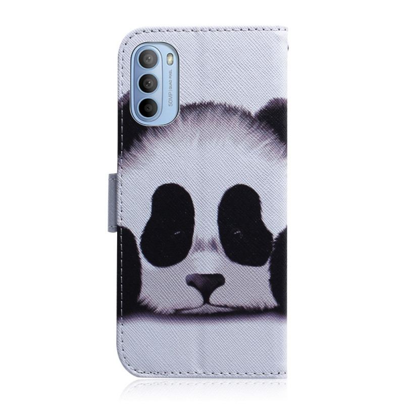 Capa Folio Para Moto G41 / G31 Cara De Panda