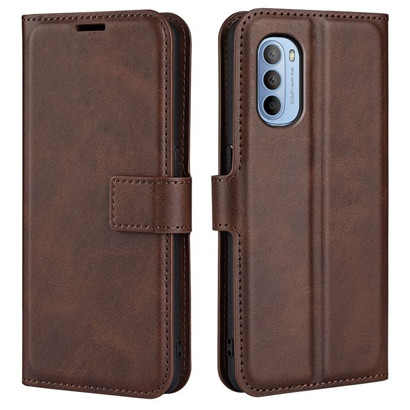 Capa Folio Para Moto G41 / G31 Efeito De Couro Extremo Fino