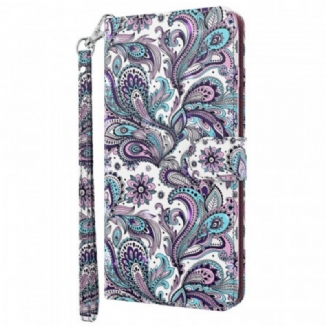 Capa Folio Para Moto G41 / G31 Paisley