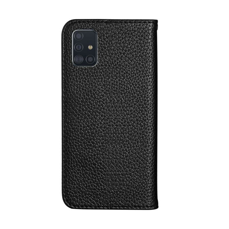 Capa De Celular Para Samsung Galaxy A51 Flip Couro Falso Lichia Ultra Chic