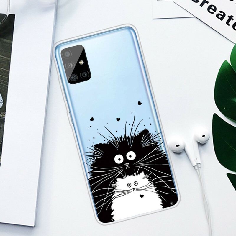 Capa De Celular Para Samsung Galaxy A51 Olha Os Gatos