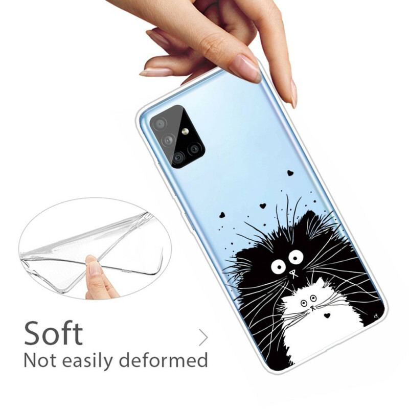 Capa De Celular Para Samsung Galaxy A51 Olha Os Gatos