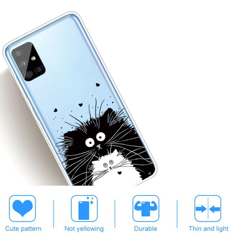 Capa De Celular Para Samsung Galaxy A51 Olha Os Gatos